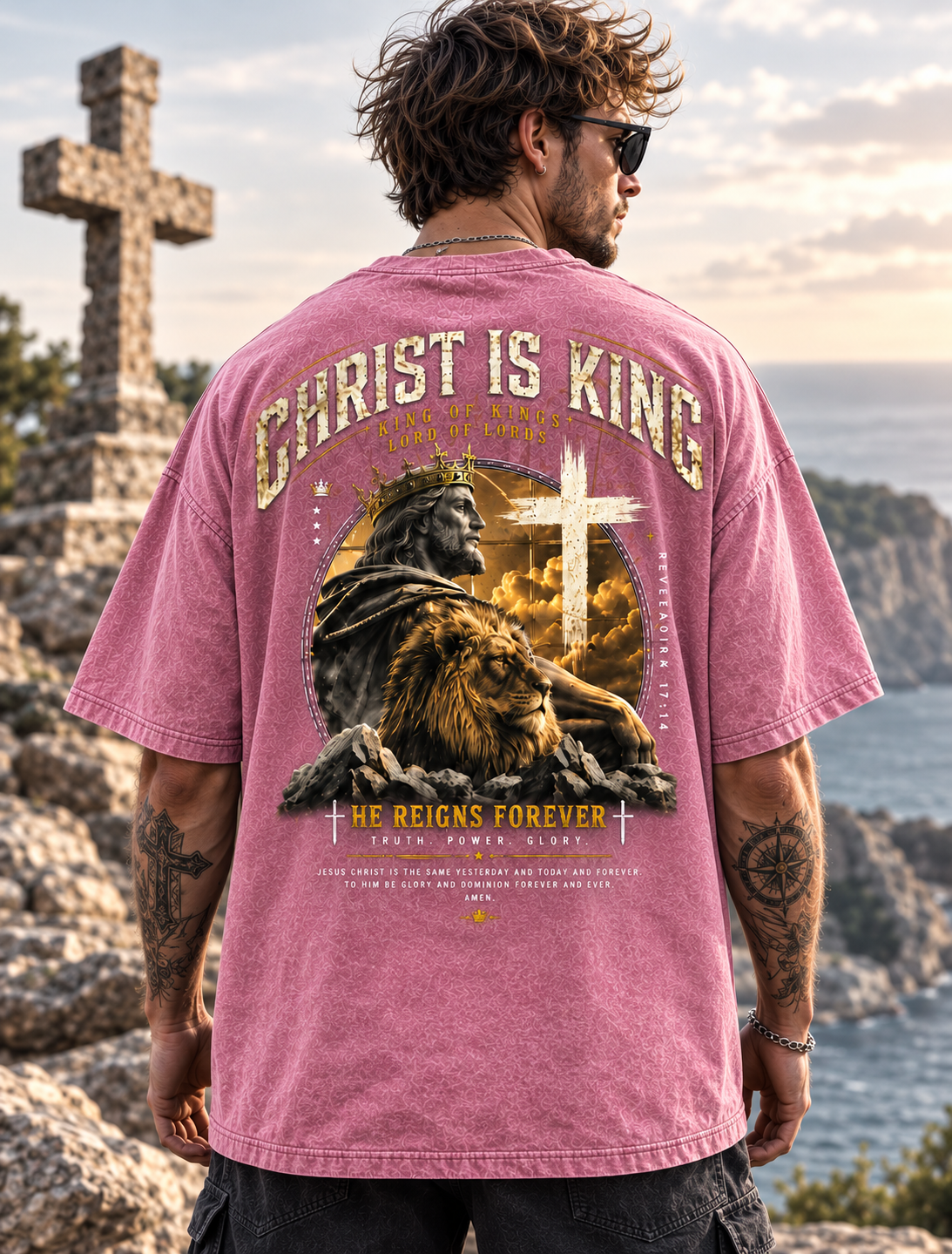 Christ Is King Vintage Graphic Tee