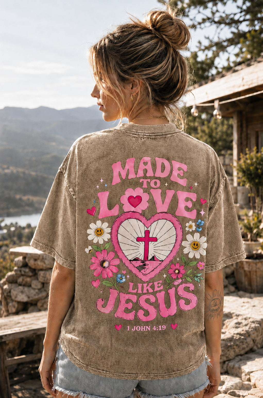 Made to Love Like Jesus – Vintage Christian Graphic Tee