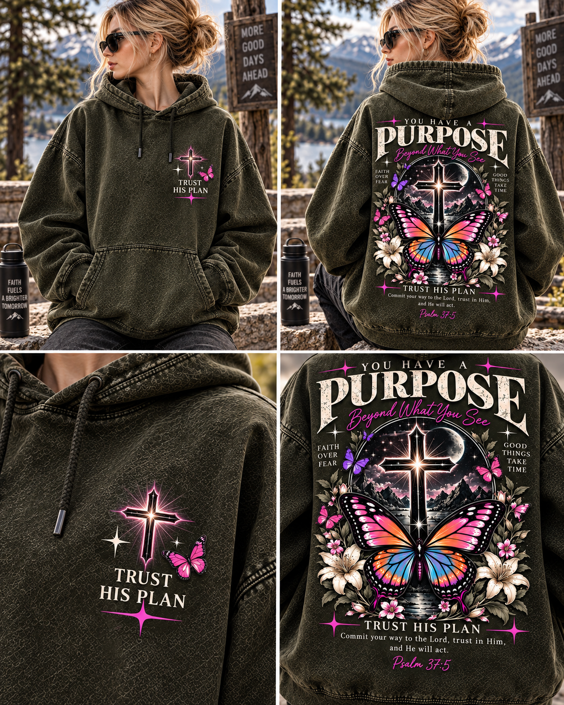 Purpose Faith Hoodie – Vintage Christian Style