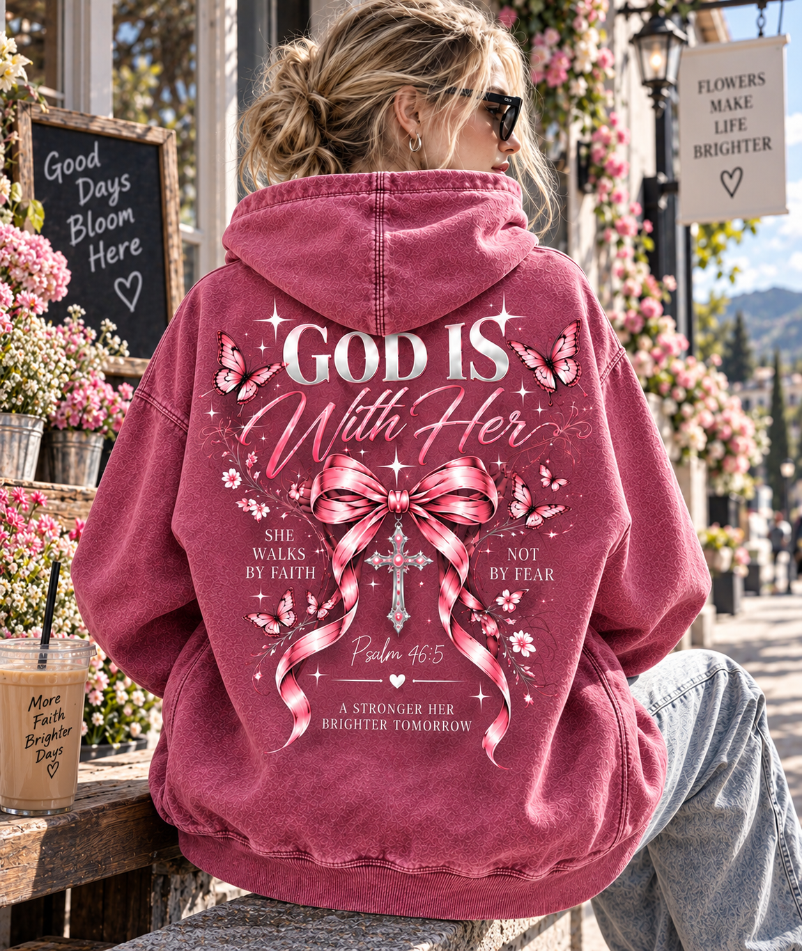 GOD Is With Her – Faith & Grace Hoodie