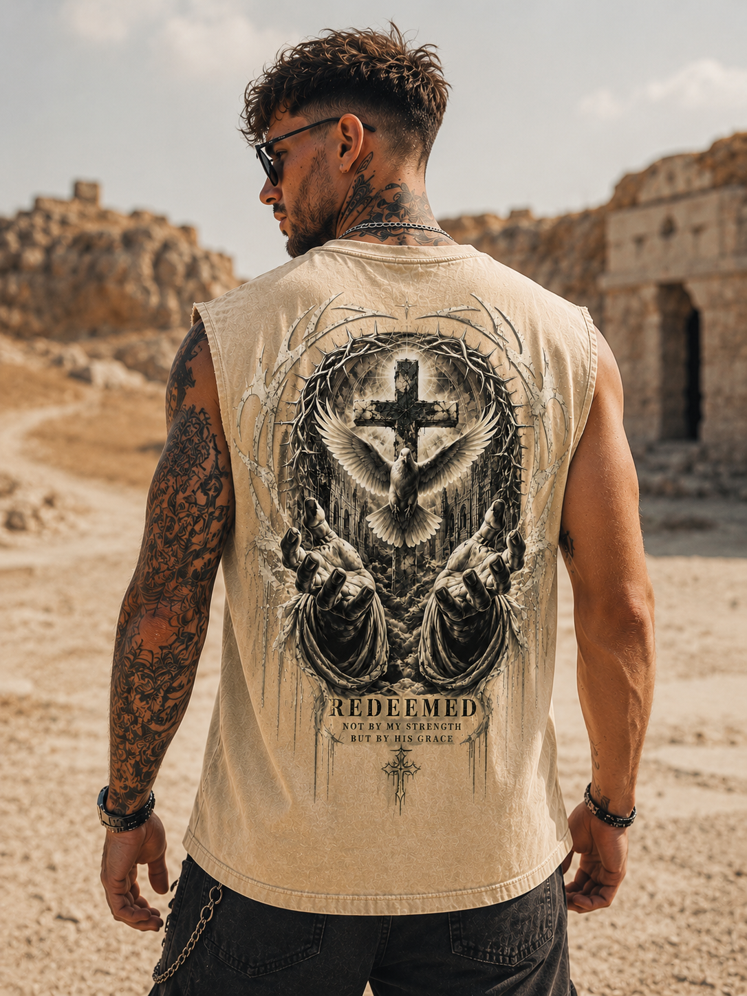 Redeemed Gothic Muscle Tee