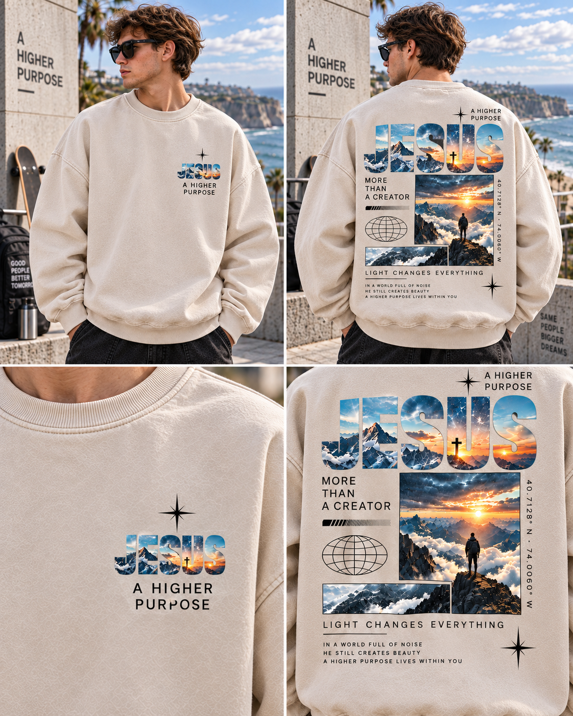 JESUS Higher Purpose Vintage Sweatshirt
