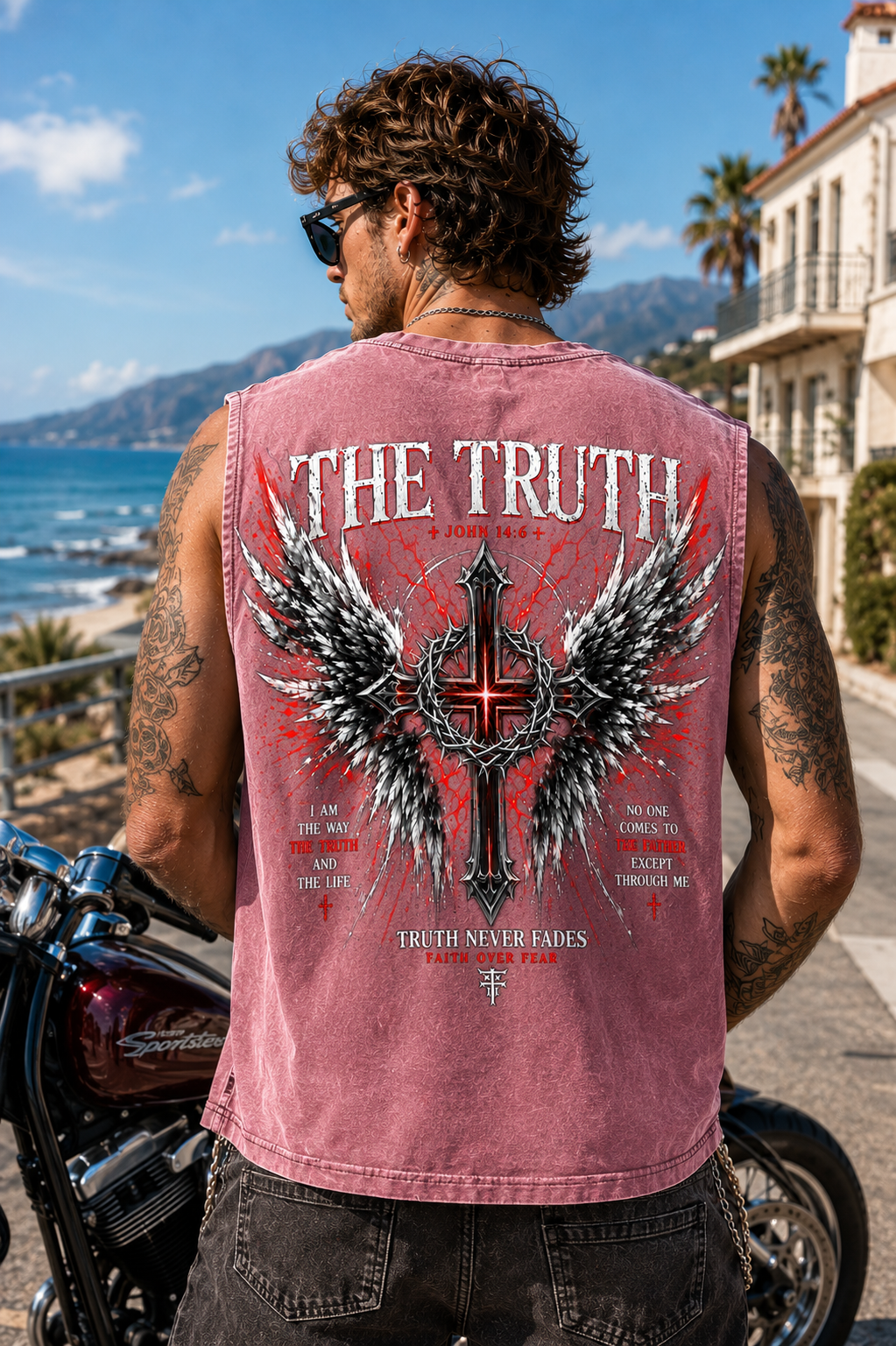 The Truth Washed Black Muscle Tee
