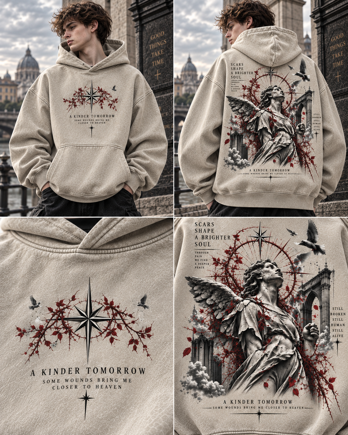 A Kinder Tomorrow – Gothic Angel Hoodi