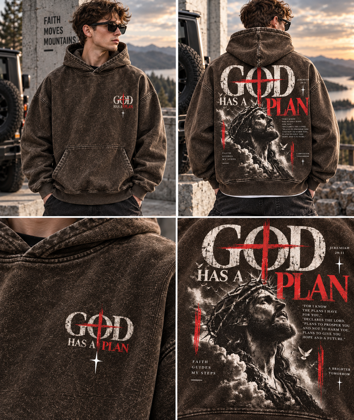 GOD Has a Plan – Vintage Faith Hoodie