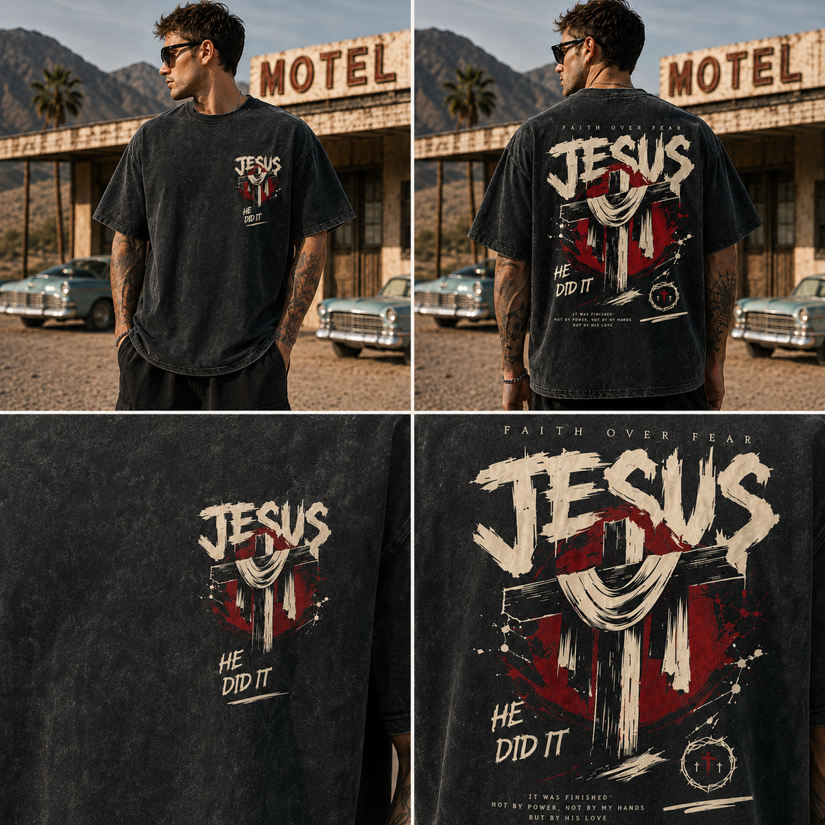 Faith Over Fear Vintage Tee