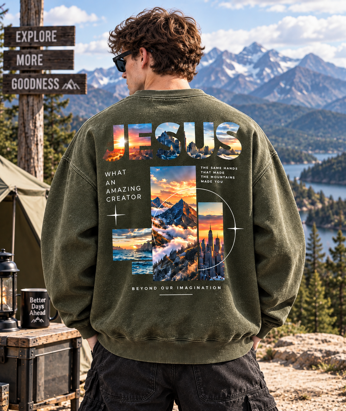 Jesus Beyond Imagination – Vintage Graphic Sweatshirt