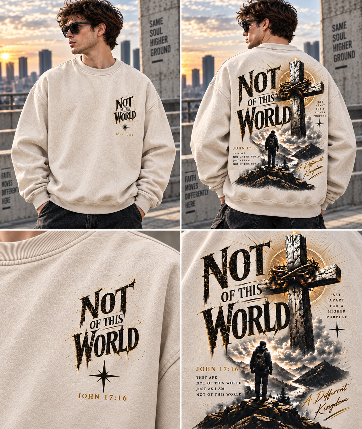 Not of This World – Vintage Faith Sweatshirt