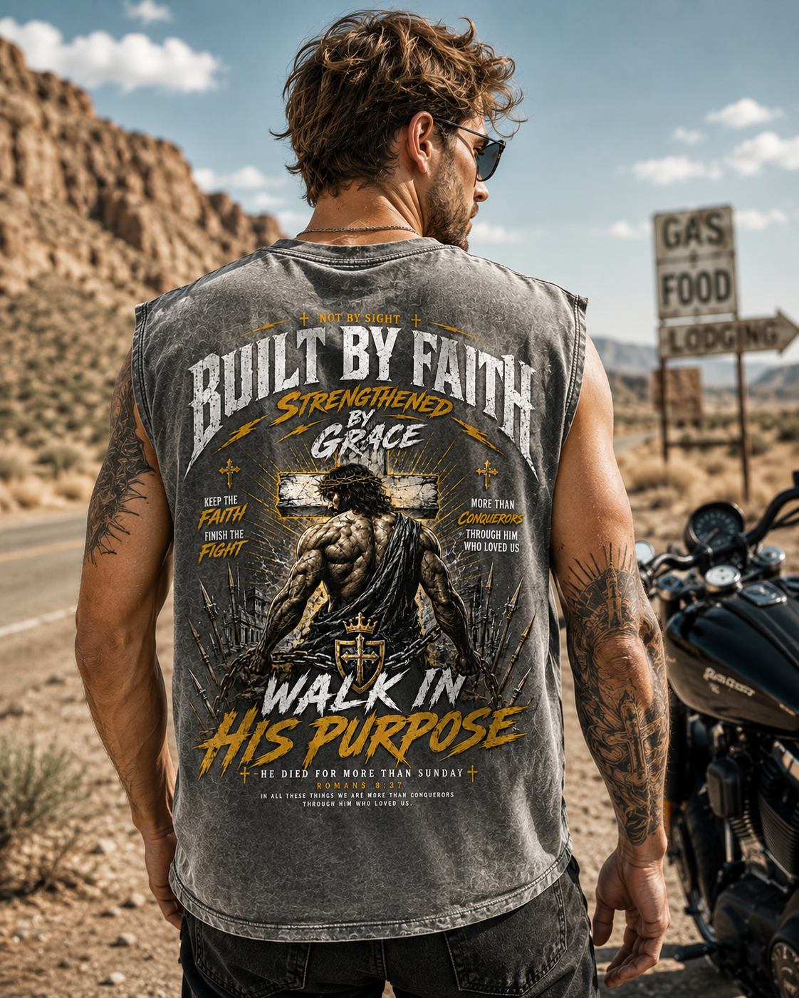 Built by Faith Washed Tank Top