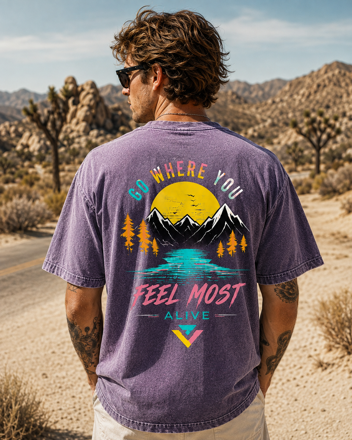 Vintage Mountain Adventure T-Shirt – Go Where You Feel Most Alive