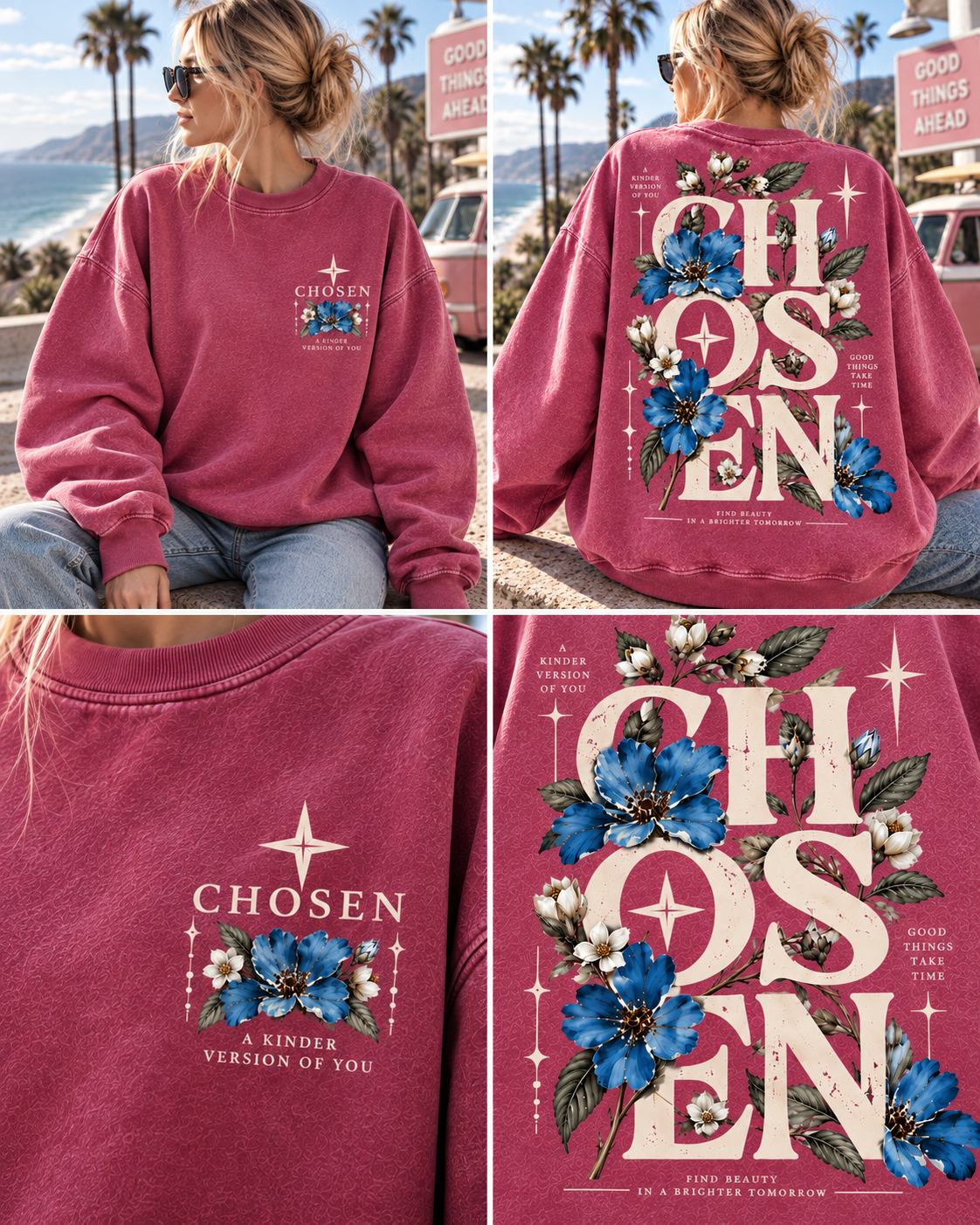 CHOSEN Floral Vintage Sweatshirt