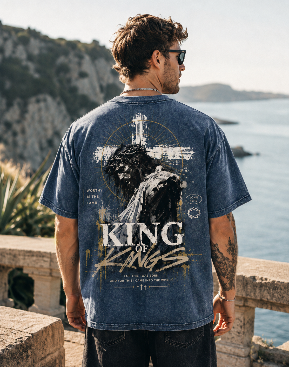 King of Kings Vintage Graphic T-Shirt – Oversized Washed Tee