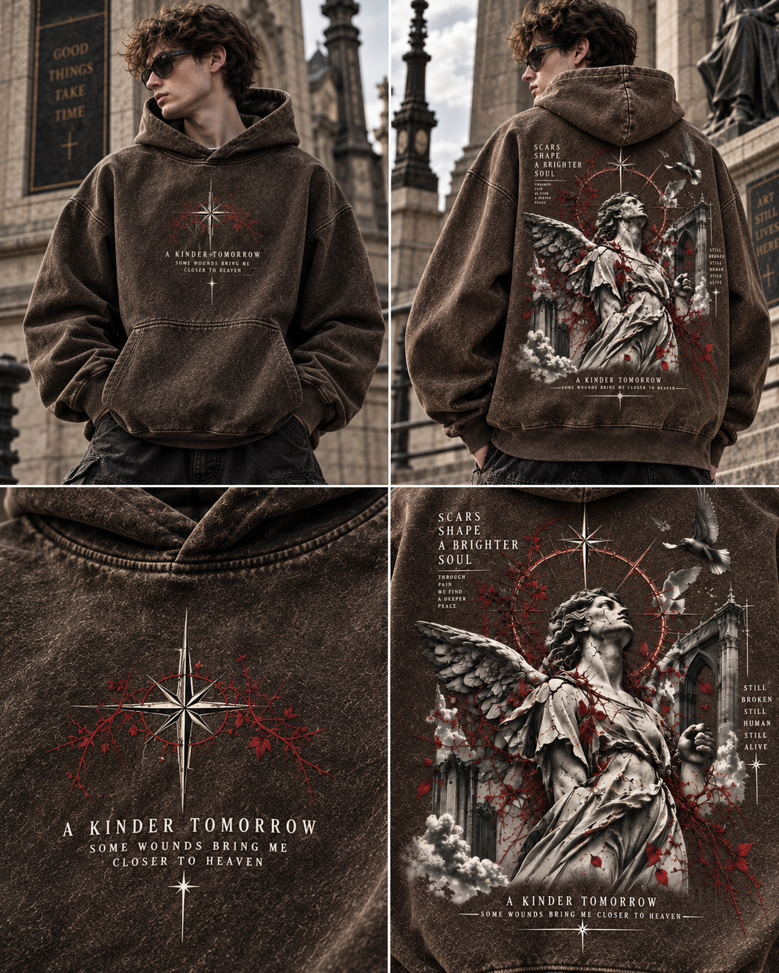A Kinder Tomorrow – Gothic Angel Hoodi
