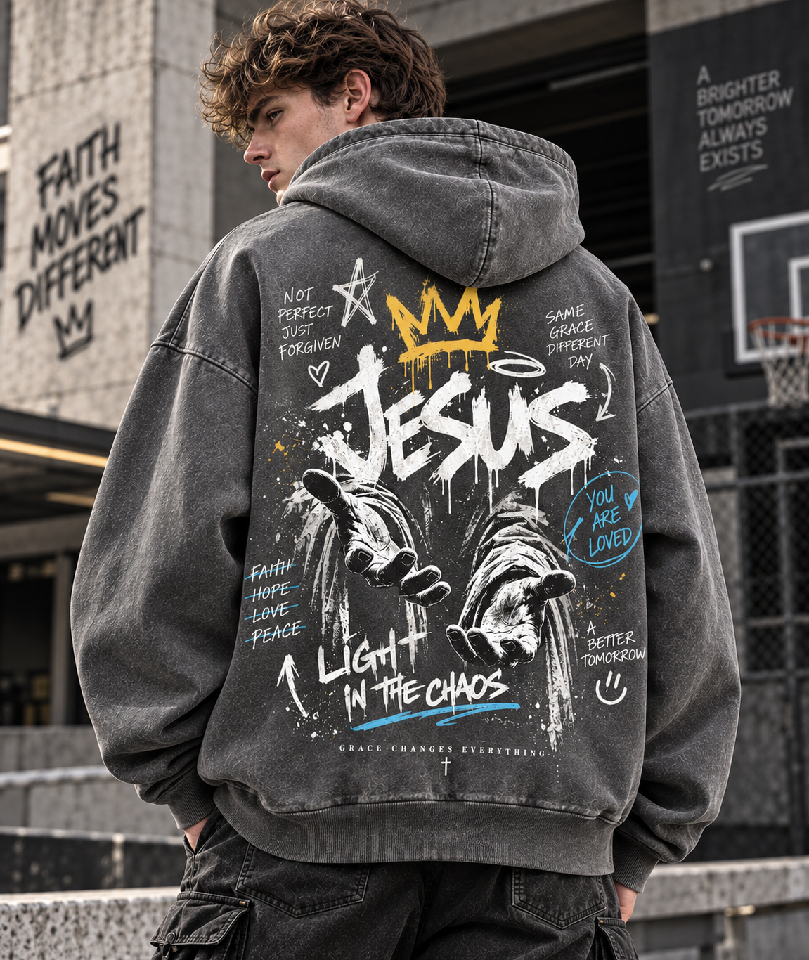 Jesus Light in the Chaos Hoodie