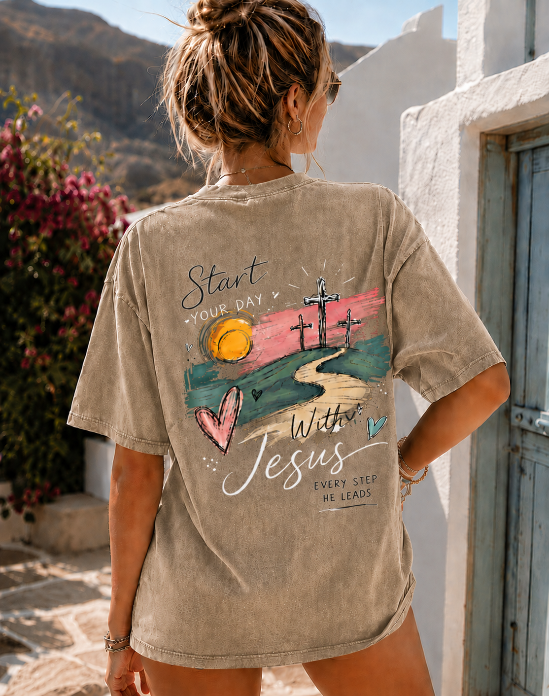 Vintage Jesus Graphic T-Shirt – Faith & Love