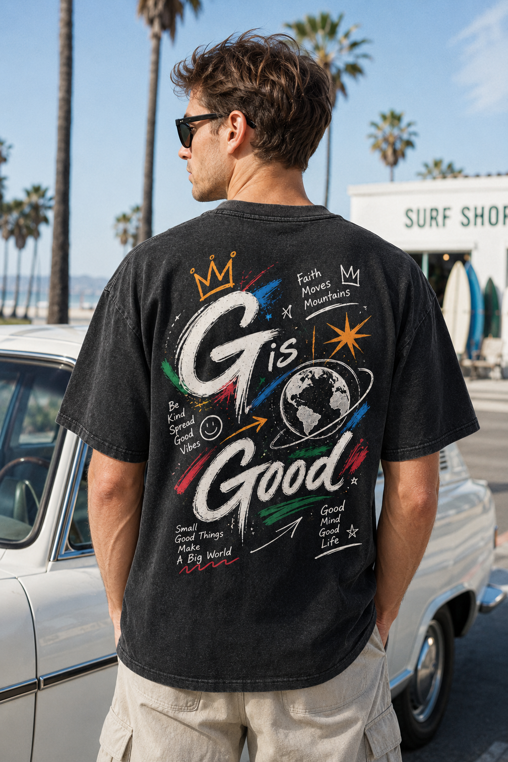 G Is Good Vintage Graphic Oversized T-Shirt