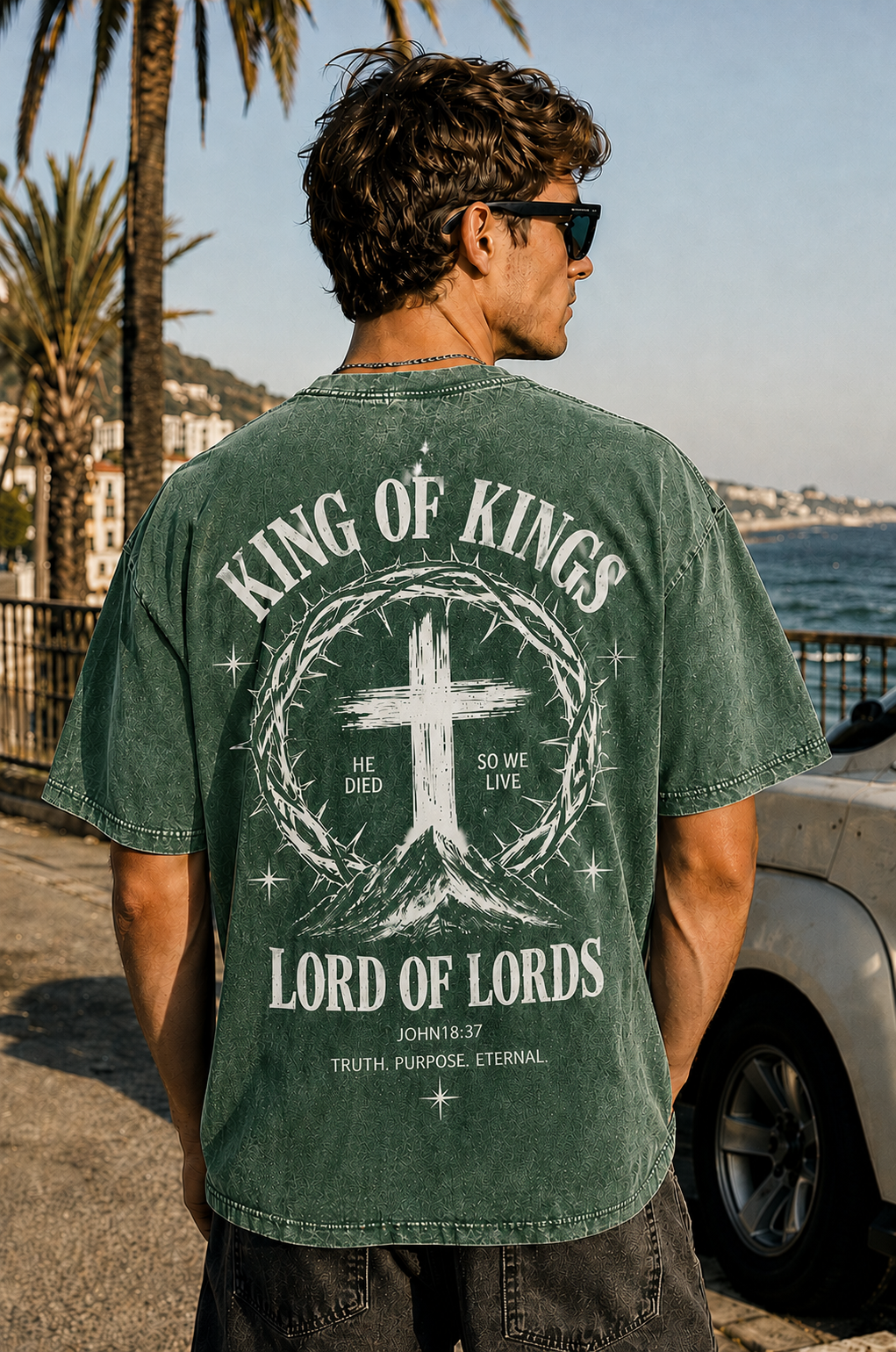 King of Kings Vintage Graphic T-Shirt – Oversized Washed Tee
