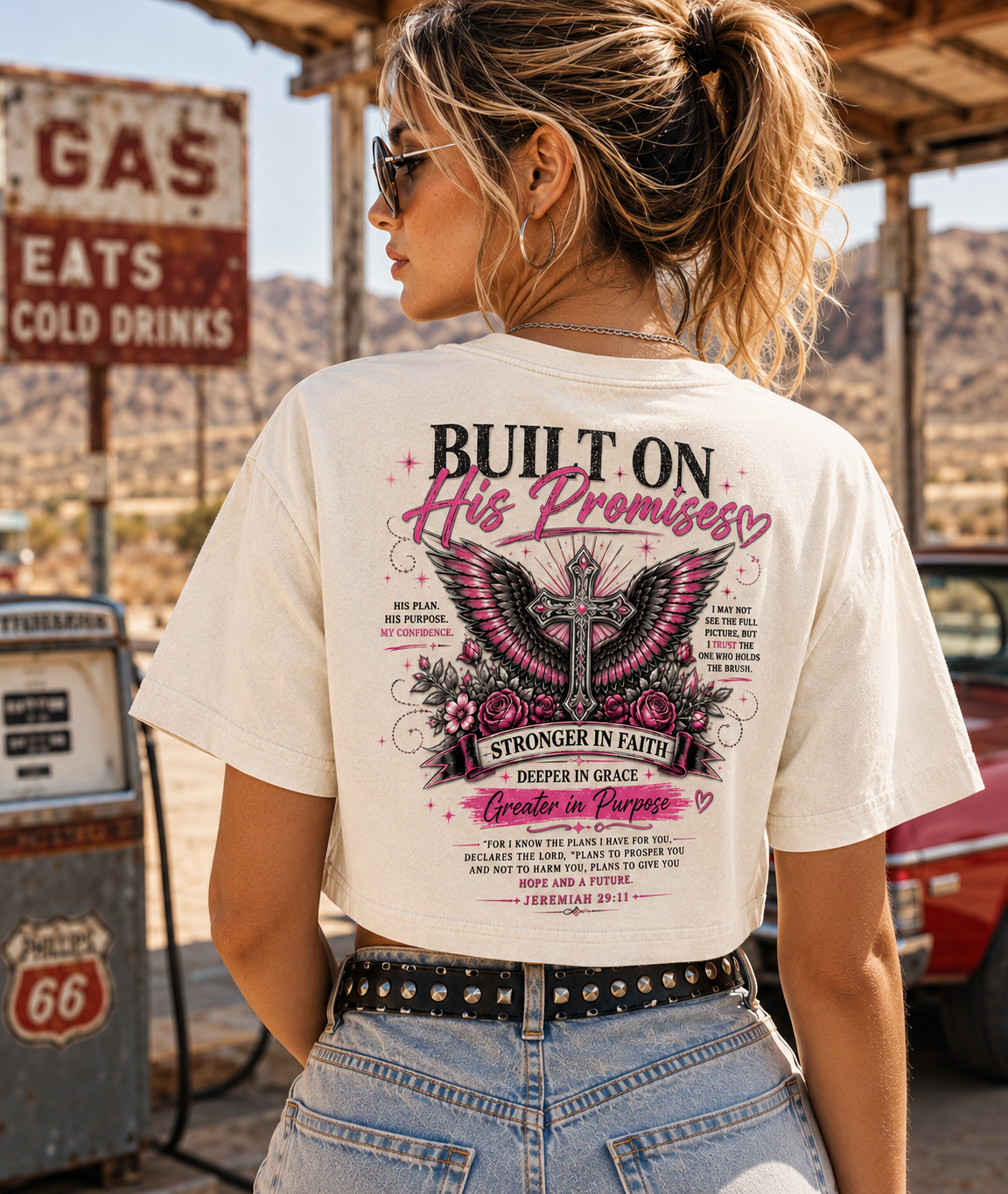Built on His Promises – Faith Crop Top