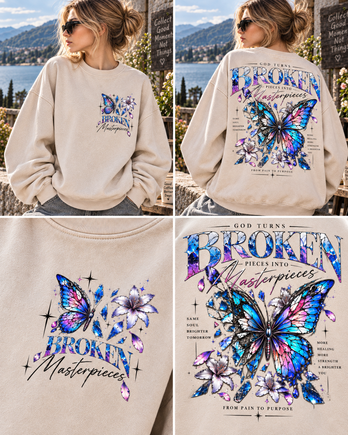 Broken Masterpieces – Butterfly Vintage Sweatshirt