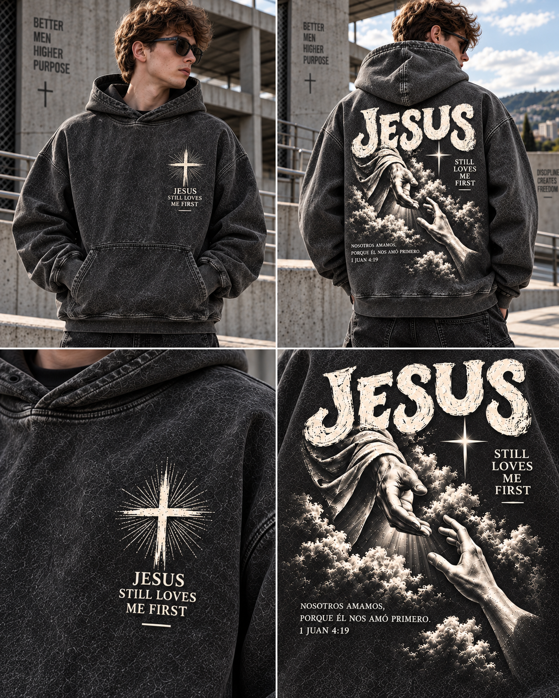 Jesus Still Loves Me First – Vintage Faith Hoodie