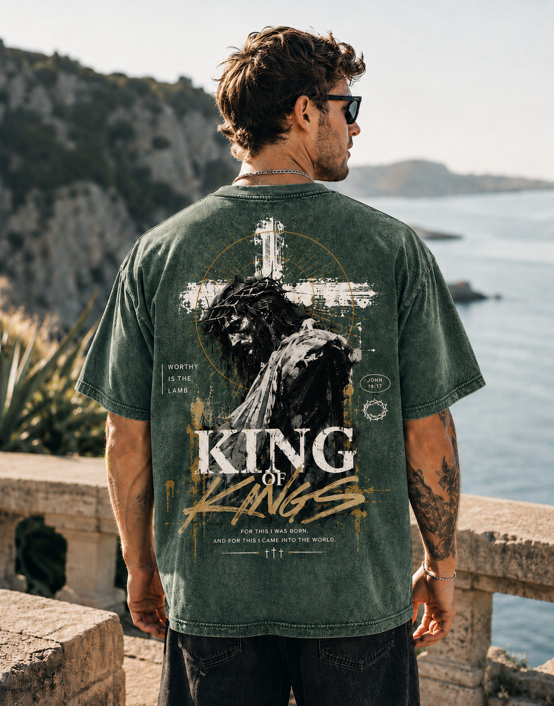 King of Kings Vintage Graphic T-Shirt – Oversized Washed Tee