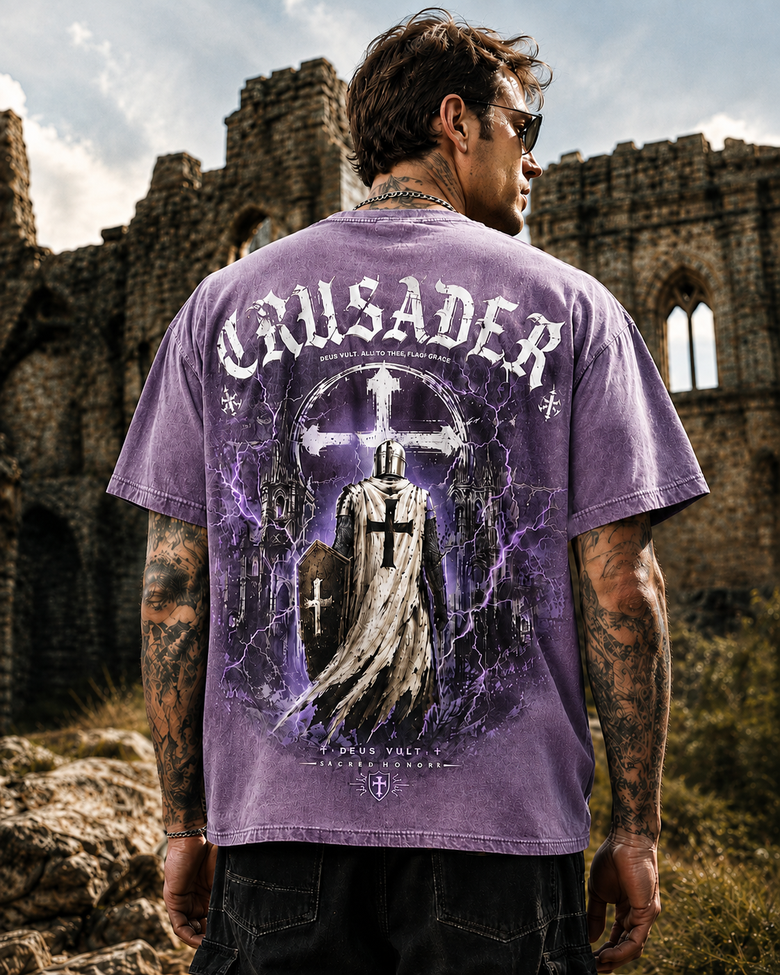 Vintage Crusader Oversized T-Shirt