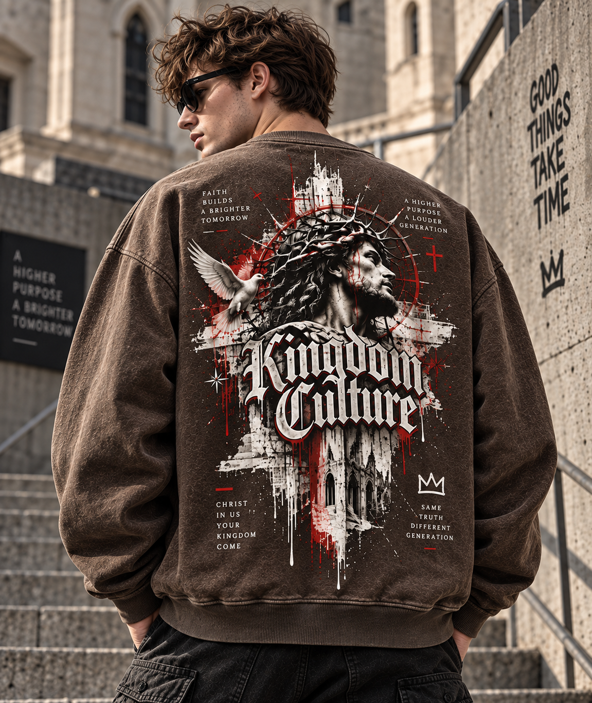 Kingdom Culture Vintage Washed Sweatshirt