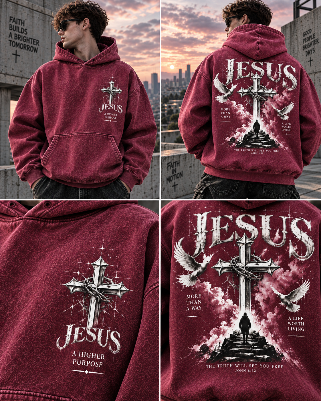 Jesus Faith Oversized Hoodie