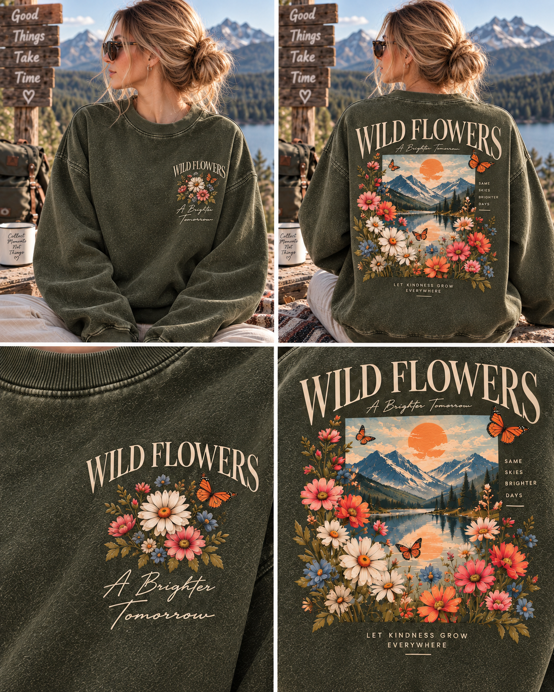 Wild Flowers – A Brighter Tomorrow Sweatshirt
