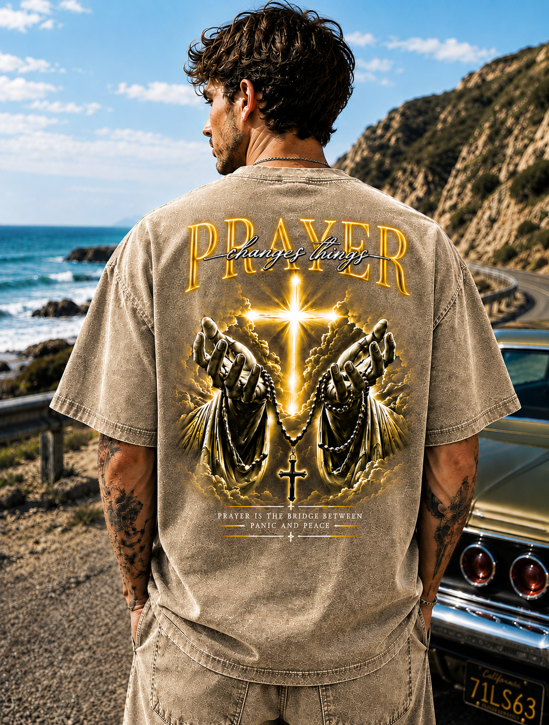 Prayer Changes Things — Vintage Washed Tee