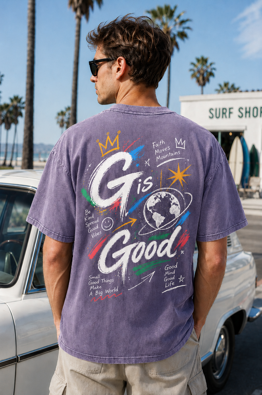 G Is Good Vintage Graphic Oversized T-Shirt