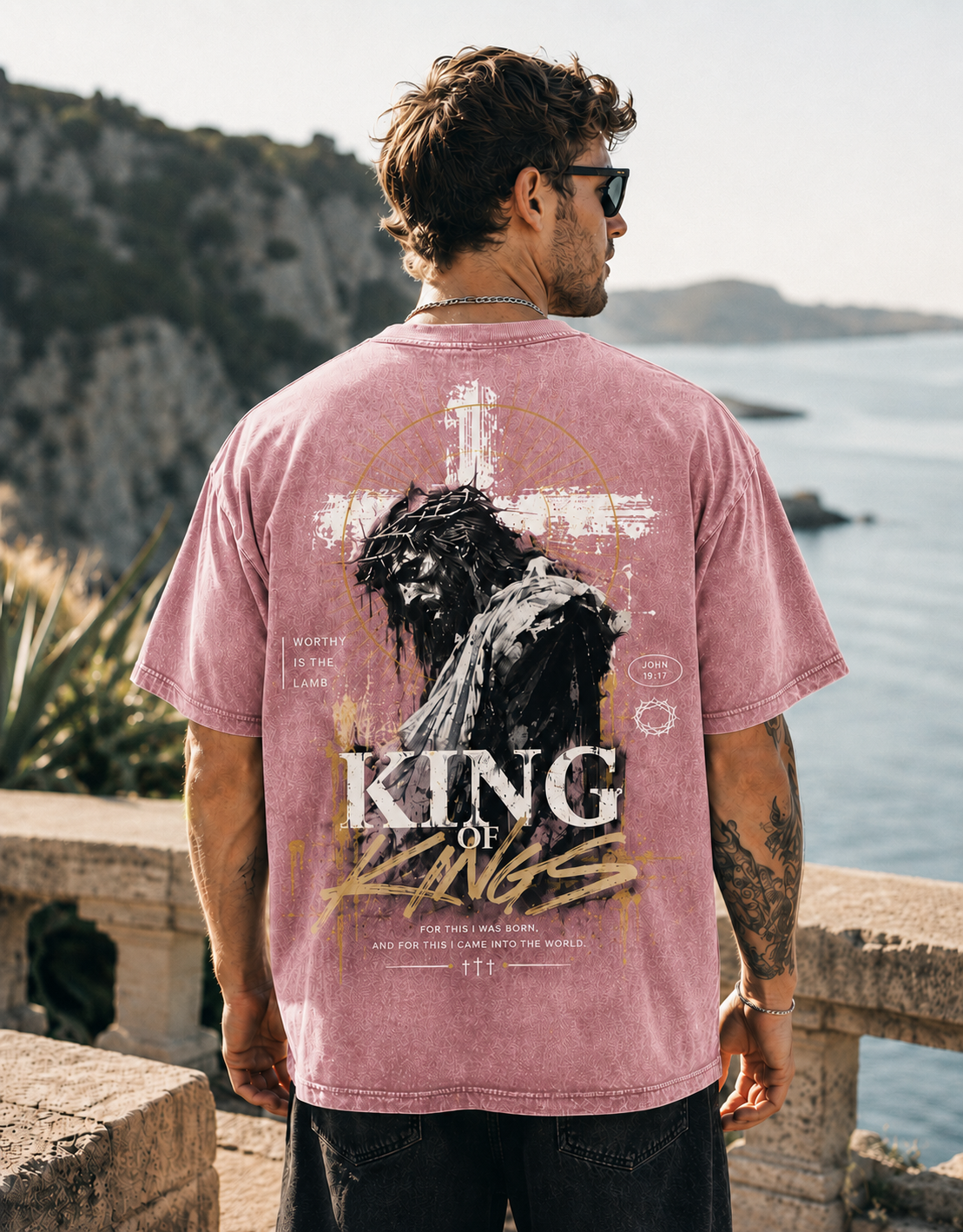 King of Kings Vintage Graphic T-Shirt – Oversized Washed Tee