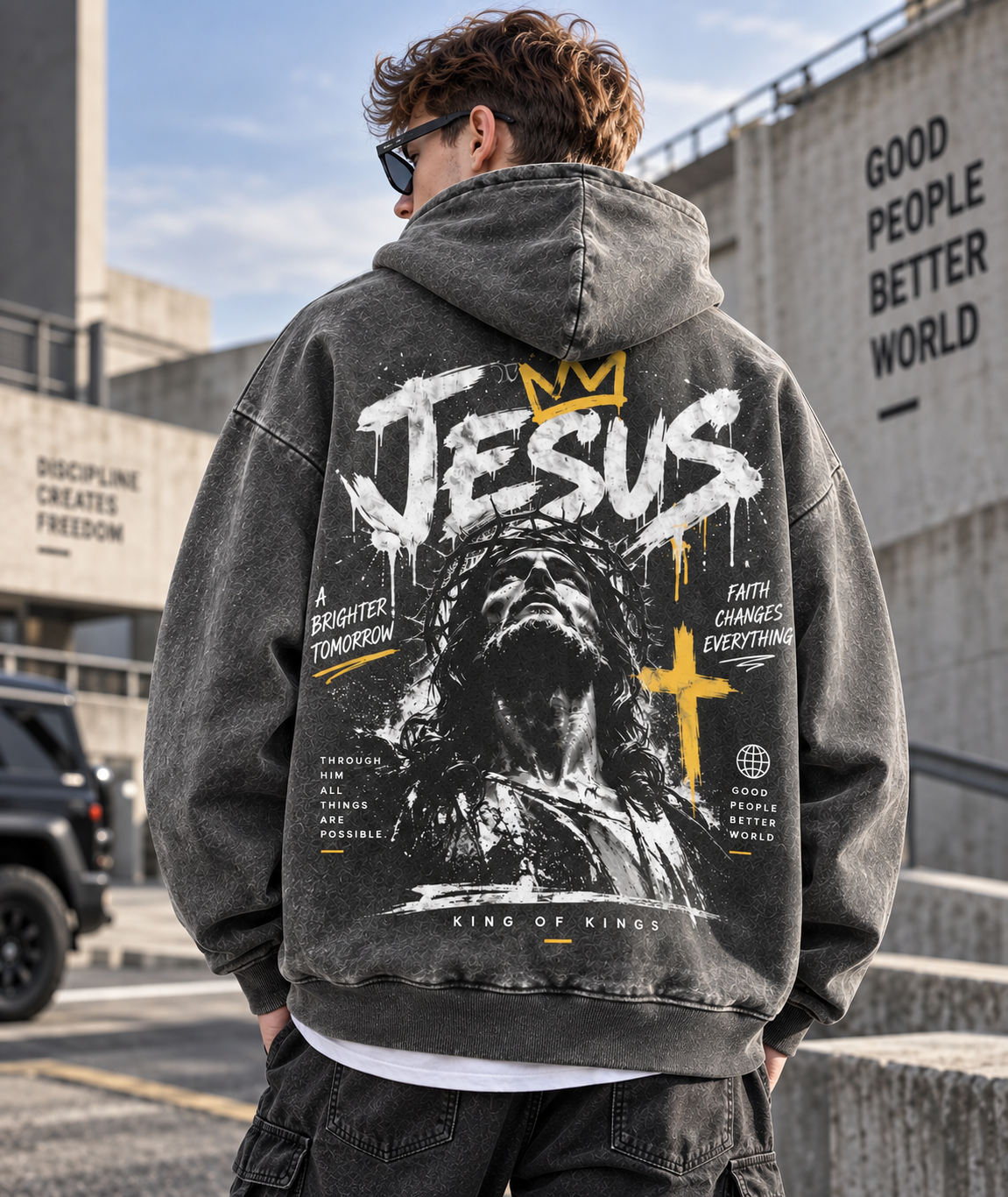 King of Kings Washed Hoodie