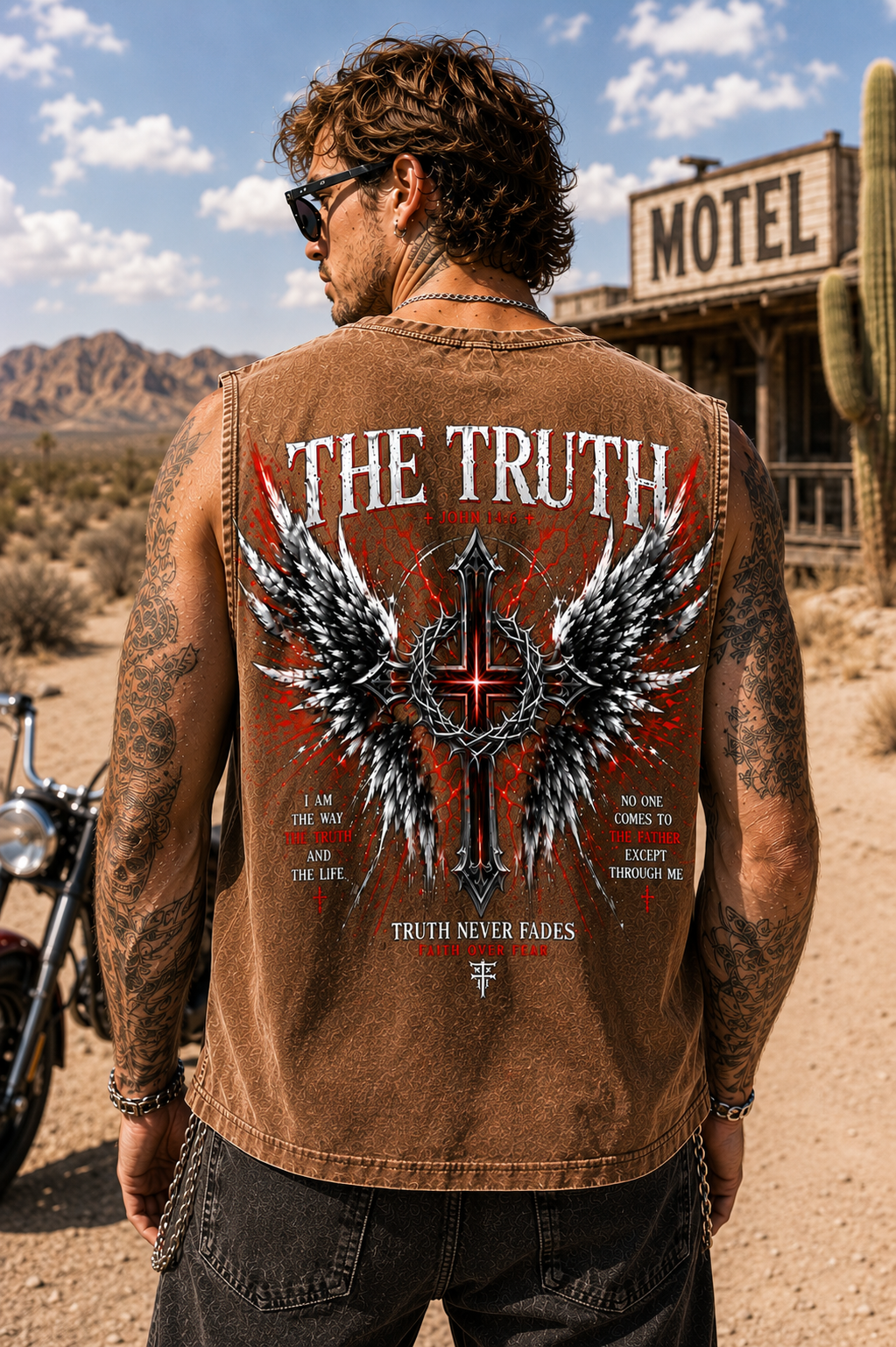 The Truth Washed Black Muscle Tee