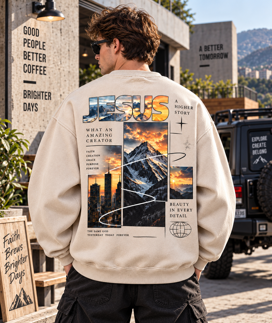 JESUS Higher Story Vintage Sweatshirt