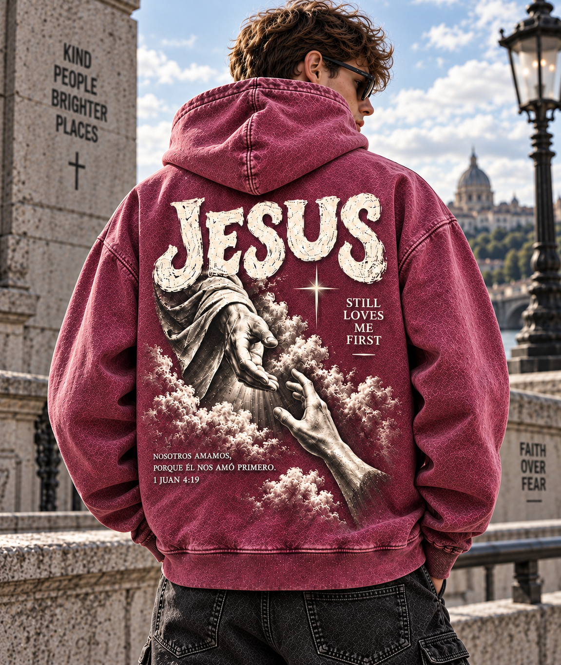 Jesus Still Loves Me First – Vintage Faith Hoodie