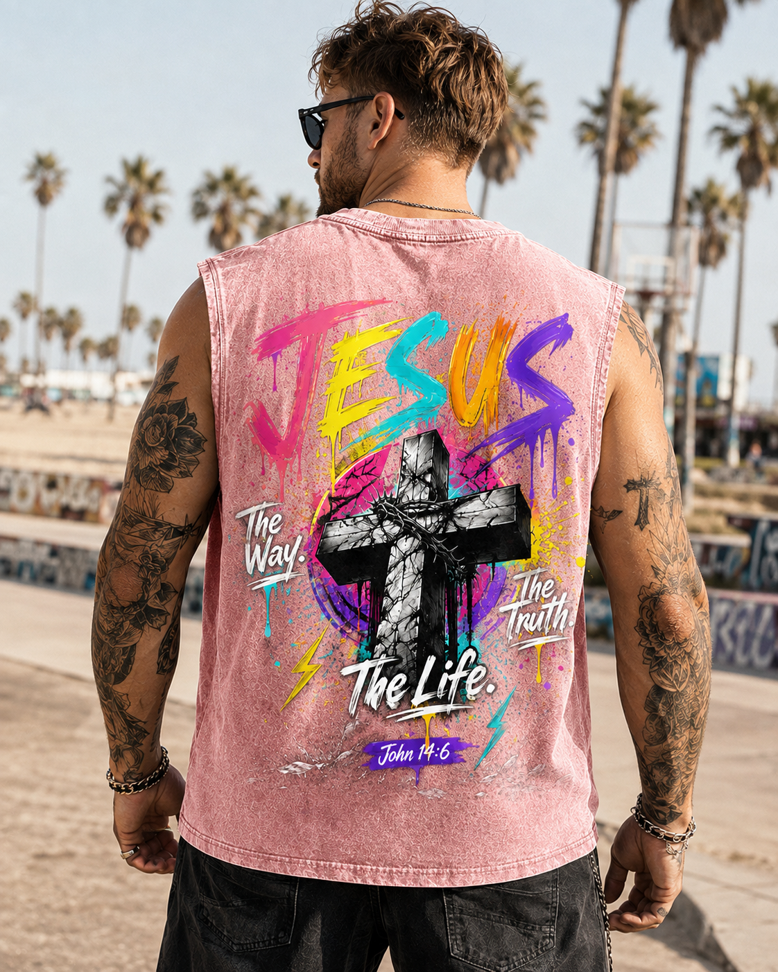 JESUS Vintage Wash Tank Top – Faith Streetwear