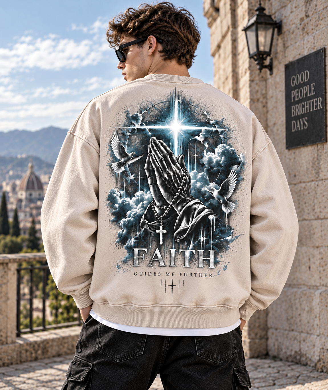 FAITH – Vintage Washed Graphic Sweatshirt