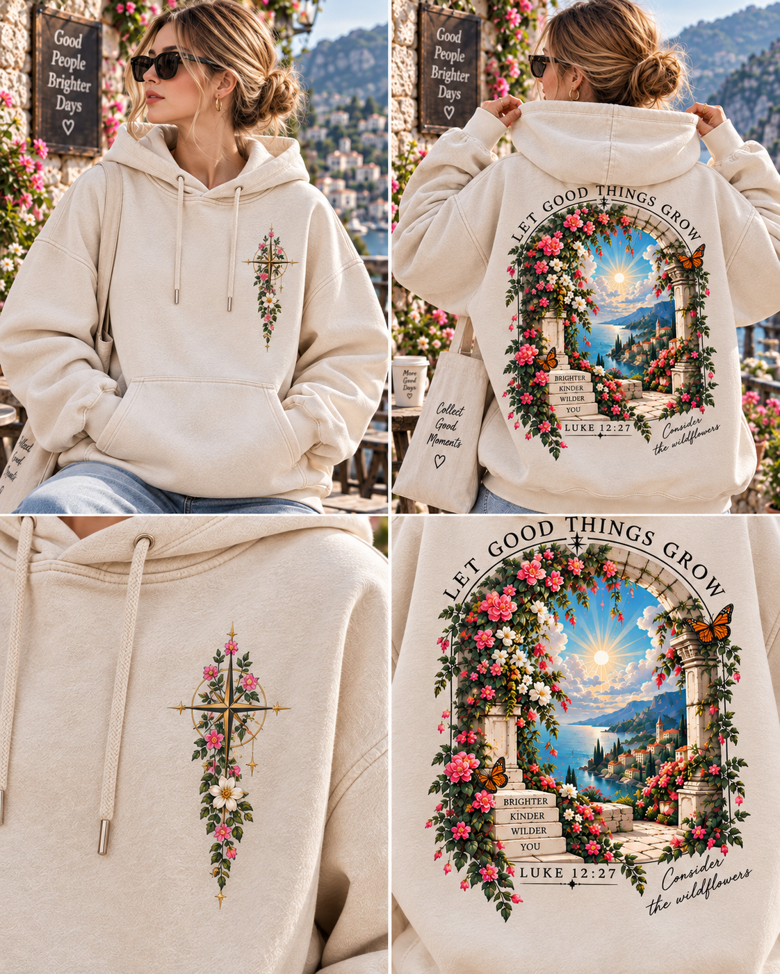 Vintage Wildflower Hoodie – Let Good Things Grow