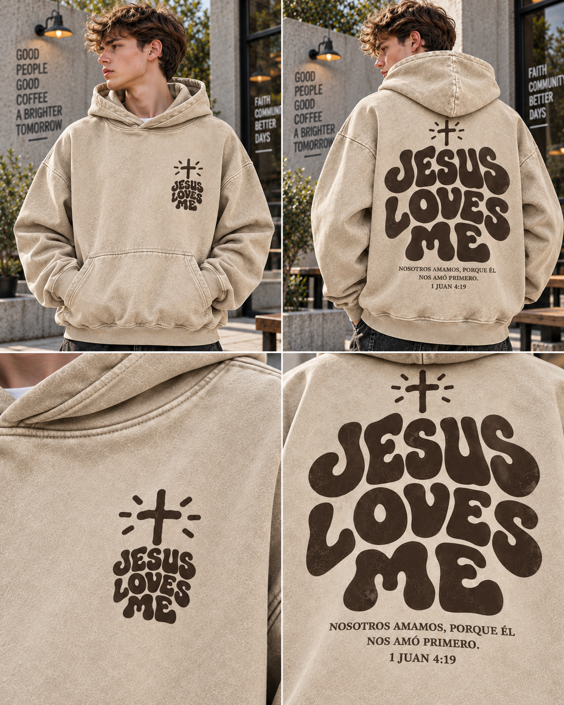 Jesus Loves Me – Vintage Faith Hoodie