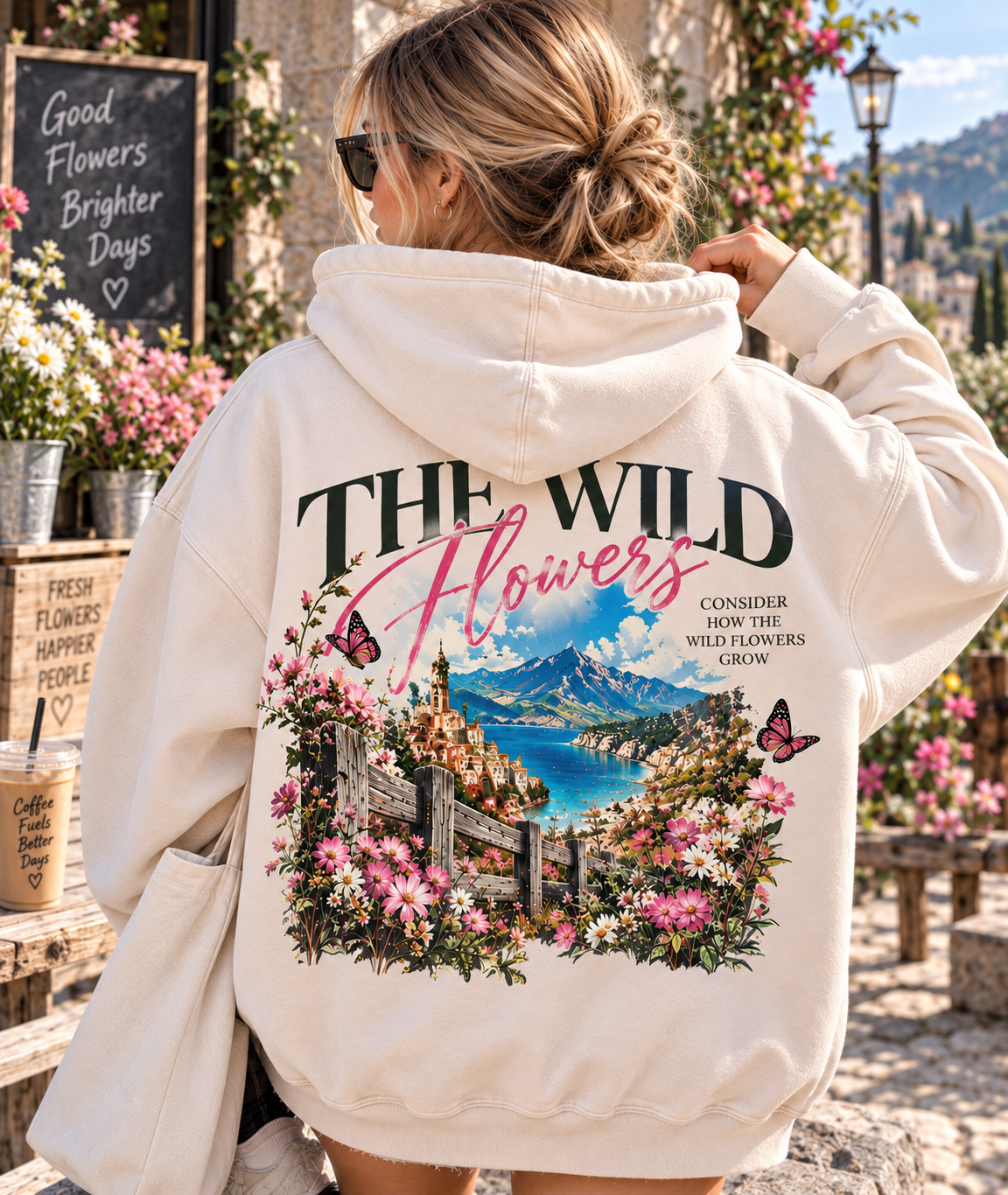 The Wild Flowers Vintage Wash Hoodie