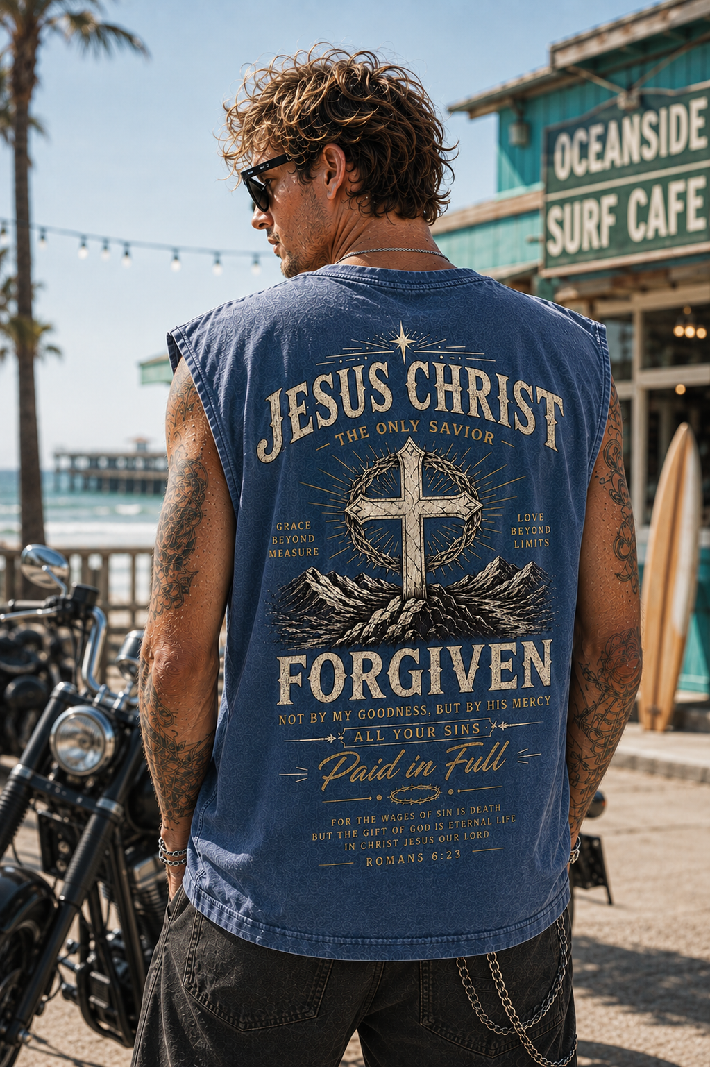 Jesus Christ Forgiven Vintage Wash Tank