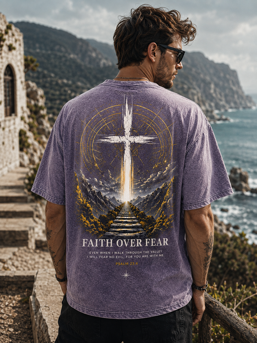 Faith Over Fear Vintage Tee