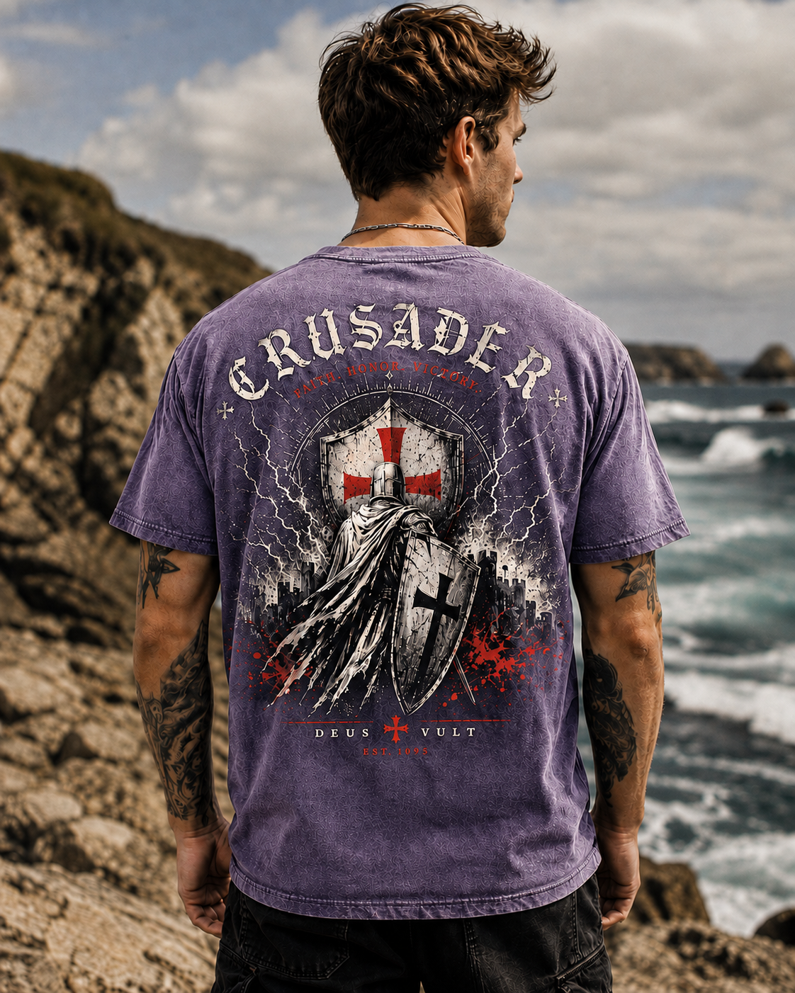 Crusader Vintage Washed Graphic Tee