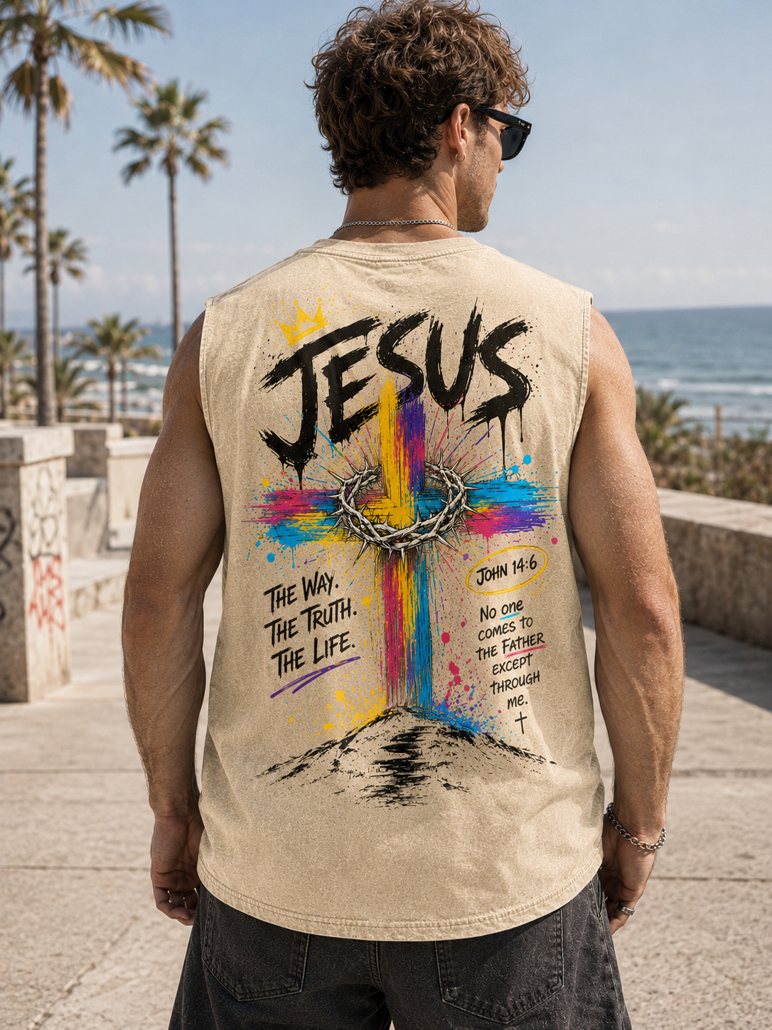 Jesus Vintage Washed Tee – Faith Streetwear