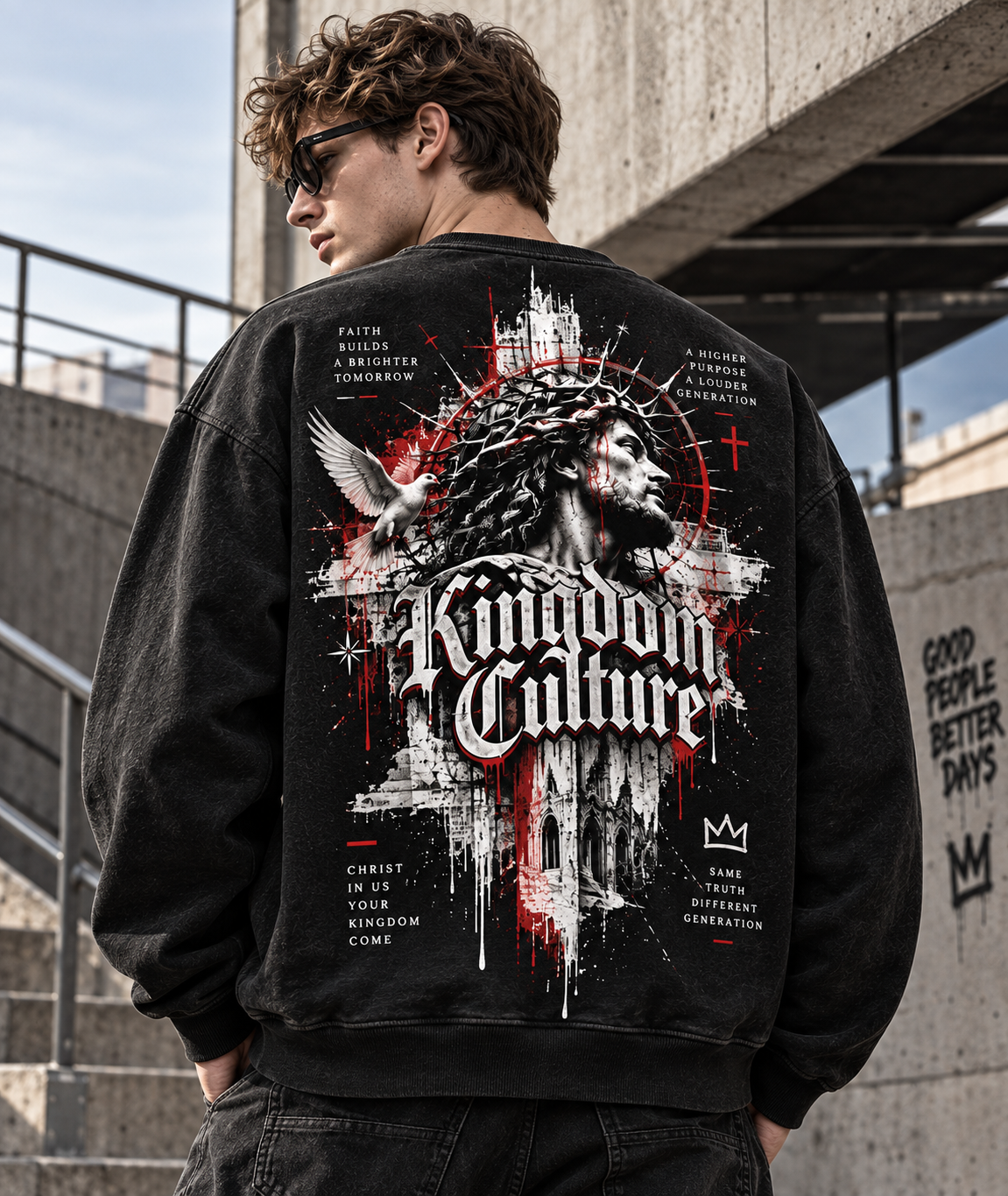 Kingdom Culture Vintage Washed Sweatshirt