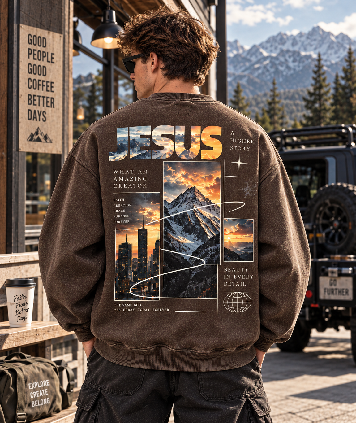 JESUS Higher Story Vintage Sweatshirt