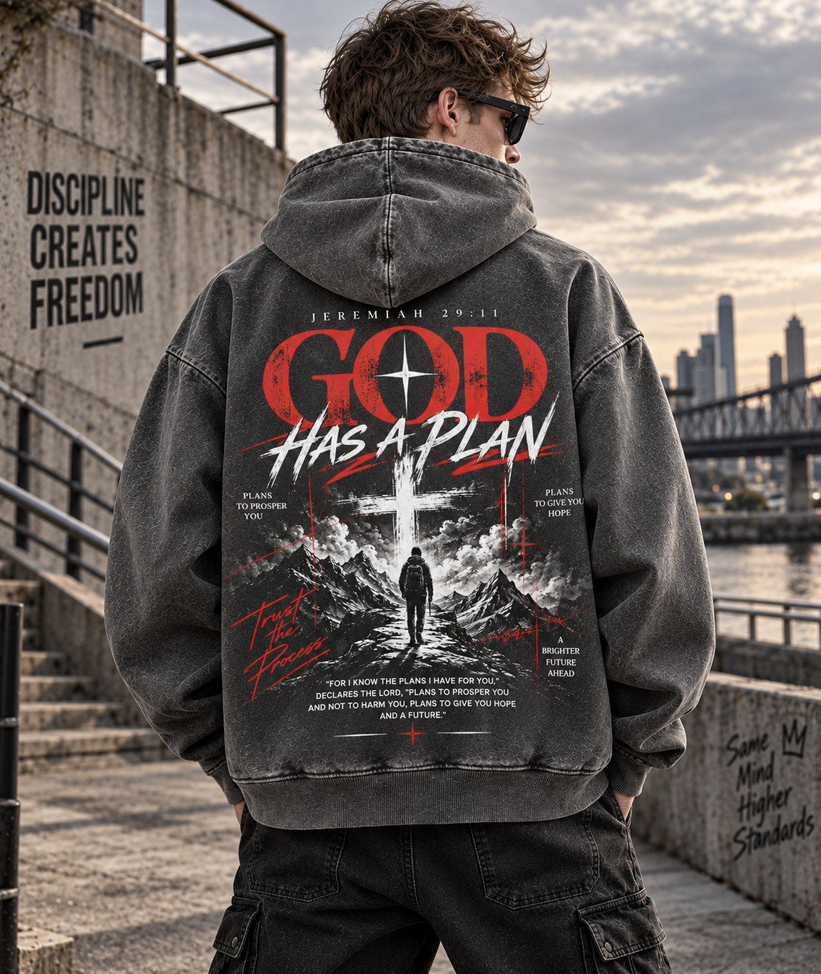 GOD Has a Plan – Vintage Faith Hoodie