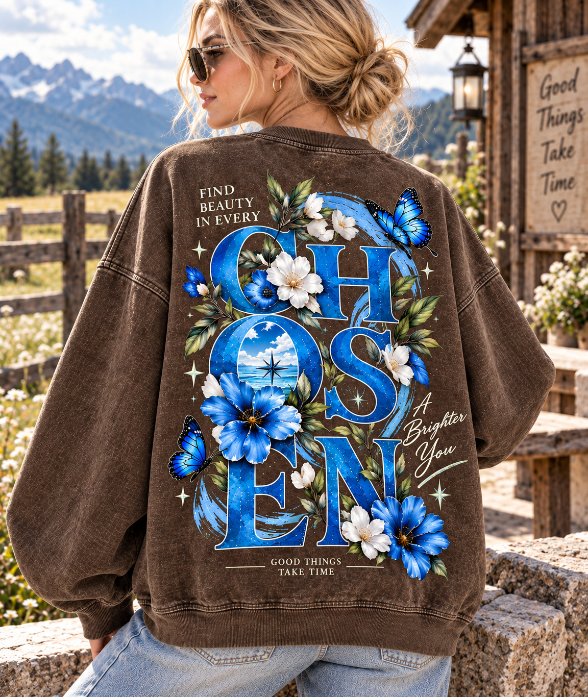 Chosen – A Brighter You Vintage Sweatshirt