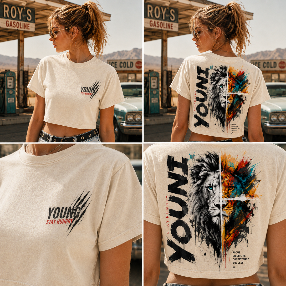 YOUNG Lion – Stay Hungry Crop Top